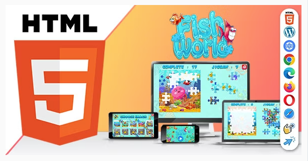 Fish World Jigsaw Puzzle Game